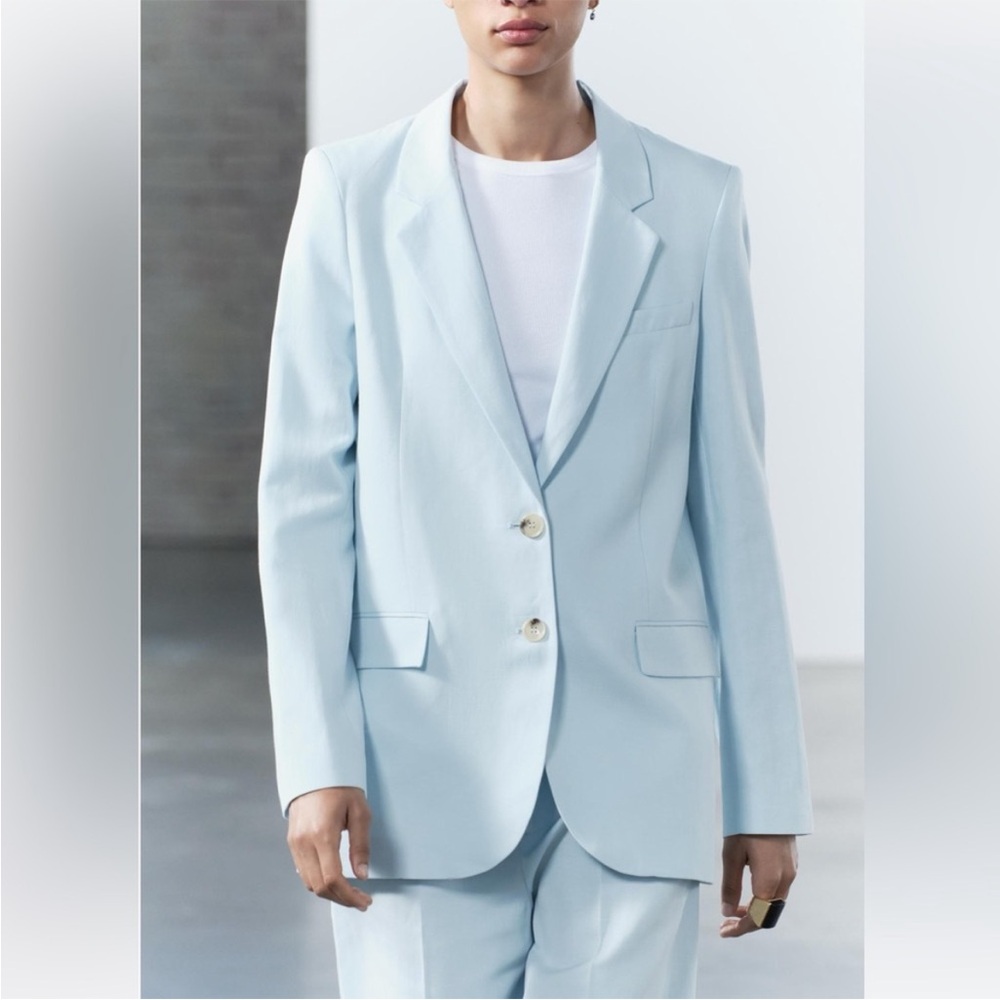 Zara Women's Light Blue Blazer